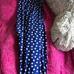 Blue Polka Dot LuLaRoe TC Leggings